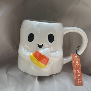 Ghost with candy corn mug